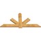 Ekena Millwork Kennewick Rough Sawn Timber Gable Bracket, Western Red Cedar, 72"W x 36"H x 2"D x 6"F, 12/12 Pitch GBW072X36X0206KEN00RWR - alternate 3